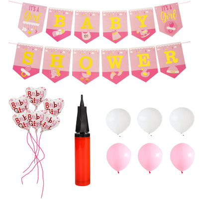 Children’s Men’s and Women’s Birthday Party Supplies Background Fabric Balloons (Pink)