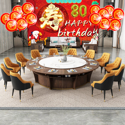 Elderly Birthday Party Balloon Package, DIY Birthday Background for the Elderly 50 - 90 Birthday Party Supplies